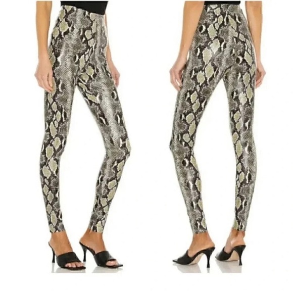 NWT COMMANDO SNAKE PRINT FAUX LEATHER LEGGINGS HIGH WAIST SLIMMING SIZE XS - Picture 15 of 16
